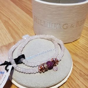 NWT Hillberg and Berk Sparkle Ball Double-Wrap Bracelet